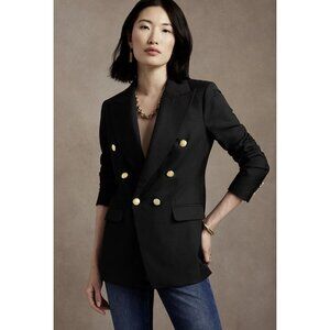 Banana Republic CAPTAIN'S BLAZER, Black Size 10 Double Breasted